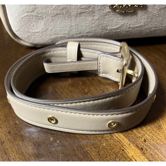 Coach Hadley Convertible Crossbody Bag With Canvas CAK50 Gold NWT Classic Logo‎ - Picture 11 of 11